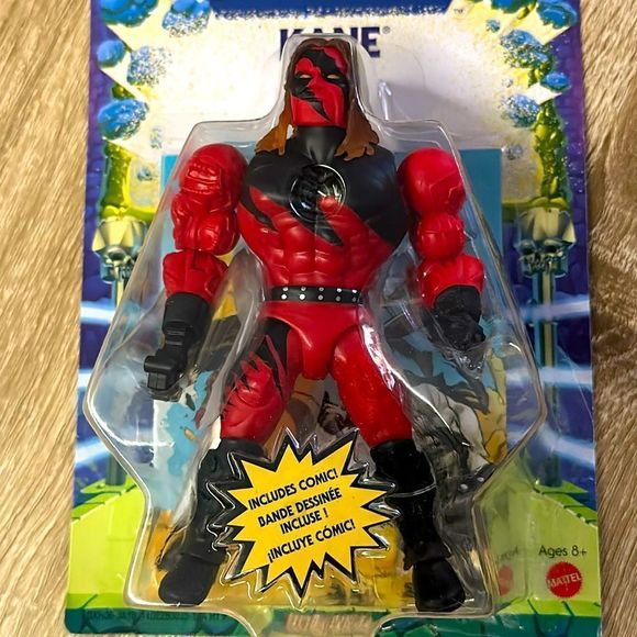 Masters of the WWE Universe “Kane” Figure + Comic, Retro, Toy, Collector’s - Picture 2 of 6
